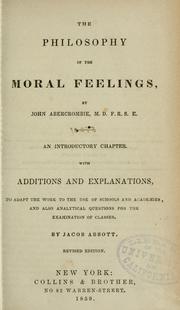 The philosophy of the moral feelings