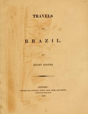 Travels in Brazil, in the years from 1809, to 1815