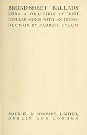 Broadsheet ballads