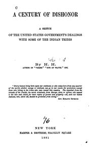 A Century Of Dishonor