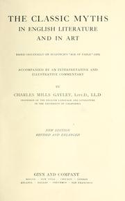 The classic myths in English literature and in art