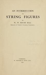 An introduction to string figures