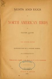 Nests and eggs of North American birds