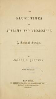 The flush times of Alabama and Mississippi