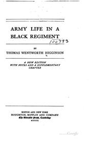 Army Life in a Black Regiment