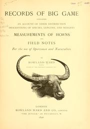 Records of big game