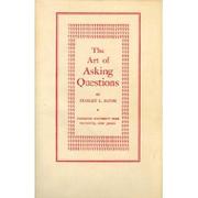 The art of asking questions