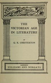 The Victorian age in literature