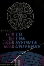 Du monde clos à l’univers infini