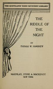 The riddle of the night