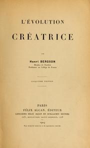 L'Évolution créatrice