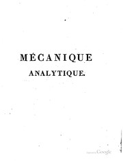 Mécanique analytique