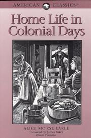 Home life in colonial days