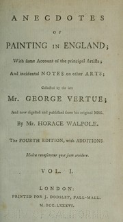 Anecdotes of painting in England
