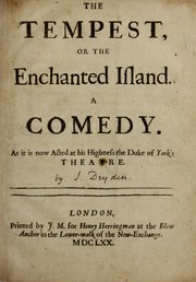 The Tempest or The Enchanted Island