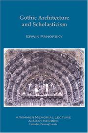 Gothic architecture and scholasticism