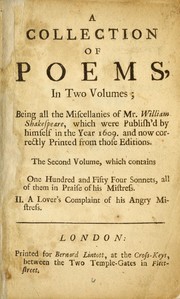 Poems (Lover's Complaint / Sonnets)