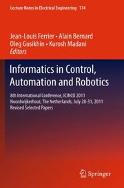 Informatics In Control Automation And Robotics