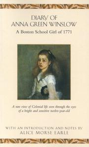 Diary of Anna Green Winslow