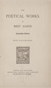 The poetical works of Bret Harte