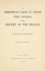 Novels (Chimes / Christmas Carol / Cricket on the Hearth)