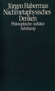 Nachmetaphysisches Denken