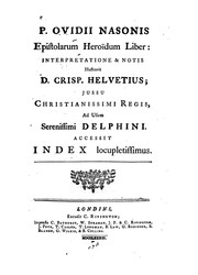Ovid with an English translation: Heroides and Amores