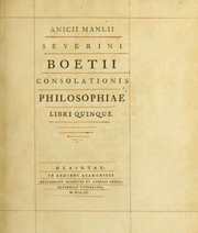 De consolatione philosophiae