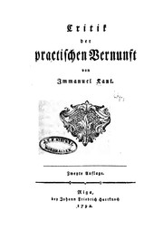 Kritik der praktischen Vernunft