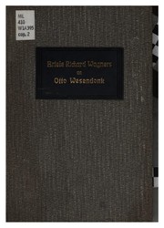 Letters of Richard Wagner