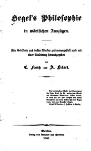 The philosophy of Hegel