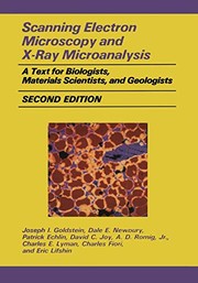 Scanning electron microscopy and x-ray microanalysis