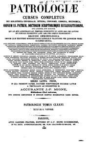 Patrologiae cursus completus